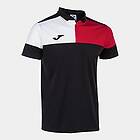 Joma Crew V Short Sleeve Polo Svart 2XL Man