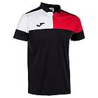 Joma Crew V Short Sleeve Polo Svart 3XL Man