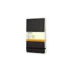 Moleskine Soft Cover Pocket Ruled Reporter Notebook: Black