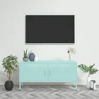 vidaXL TV Stand mintgrön 105x35x50 cm stål 336230