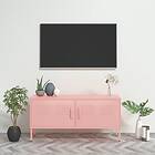 vidaXL TV Stand pink 105x35x50 cm stål 336229