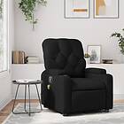 vidaXL Massagefåtölj svart konstläder 372510