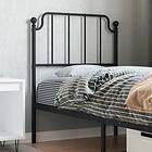 vidaXL Huvudgavel metall svart 80 cm 373914
