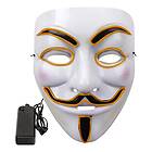 Orange EL Wire V For Vendetta LED Mask