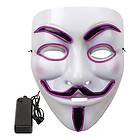 EL Wire V For Vendetta LED Mask Rosa