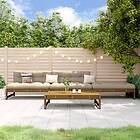 vidaXL Loungegrupp för trädgården 4 delar honungsbrun massiv furu 3186595