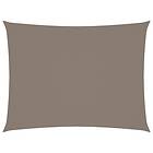 vidaXL Solsegel oxfordtyg rektangulärt 2x3,5 m taupe 135421