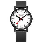 Mondaine MS1.41110.RB Essence Quartz Black Natural Rubber Watch