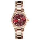 Olivia Burton 24000106 Mini Hexa (28mm) Red Dial Rose Gold Watch