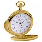 Woodford 1120 Twin Lid Skeleton Gold Plated Pocket Watch