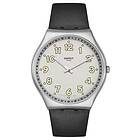 Swatch SS07S134 BLACK HEPCAT (42mm) White Dial Black Watch