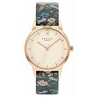 Radley RY21234A Women's Black Floral Leather Strap White Watch