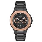 Boss 1514090 GQ Taper Black Dial Black Stainless Steel Watch