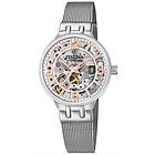 Festina F20579/1 Ladies Skeleton Automatic W/ Mesh Watch