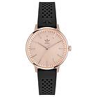 Adidas AOSY22070 CODE ONE Rose Gold Dial Black Silicone Watch
