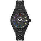 Timex TW2V61700 Women's Legacy Rainbow Black Dial Black Watch