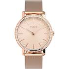 Timex TW2V52500 Women's Transcend Pink Dial Rose Gold-Tone Watch