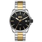 Diesel DZ2196 Men's MS9 (44mm) Black Dial Two-Tone Watch