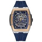 Ingersoll I12304 The Challenger Automatic Blue Skeleton Dial Watch