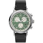 Timex TW2V71000 Men's Waterbury Chrono (41mm) Green Dial Watch