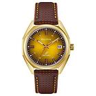 Bulova 97B214 Jet Star (40mm) Gold Dial Brown Leather Watch