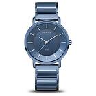 Bering 19535-797 Women's Solar Blue Dial Blue Ceramic and Watch