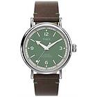 Timex TW2V71200 Men's Waterbury (40mm) Green Dial Brown Watch
