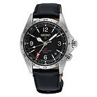 Seiko SPB379J1 Prospex Alpinist Mechanical GMT Black Leather Watch