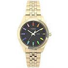 Timex TW2V61800 Women's Legacy Rainbow Black Dial Gold-Tone Watch