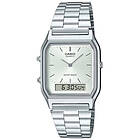 Casio AQ-230A-7AMQYES Vintage Dual-Display (30mm) Silver Watch