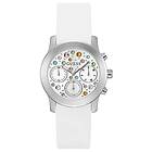 Guess GW0560L1 Women's Rainbow Crystal Dial White Silicone Watch