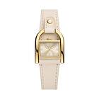 Fossil ES5280 Harwell (28mm) Gold Dial Nude Leather Strap Watch