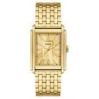 Fossil FS6009 Carraway (30mm) Gold Dial Gold-Tone Watch