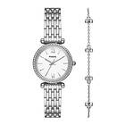 Fossil ES5315SET Carlie Gift Set (28mm) White Dial Watch