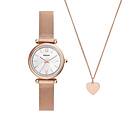 Fossil ES5314SET Women's Carlie and Necklace Set (28mm Watch