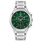 Bulova 96A297 Men's Curv Chronograph Green Dial Watch