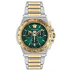 Versace VE7H00523 Men's Greca Extreme Chrono (45mm) Green Watch