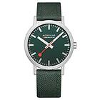 Mondaine A660.30314.60SBF Classic 36 Mm Forest Green Textile Watch
