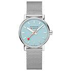 Mondaine MSE.35140.SM Evo2 35mm Turquoise Dial Steel Watch