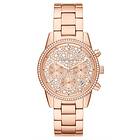 Michael Kors MK7302 Ritz Crystal Chronograph Dial Rose Watch