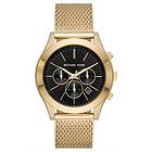 Michael Kors MK9057 Slim Runway Black Chronograph Dial Watch