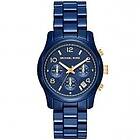 Michael Kors MK7332 Women's Runway Blue Chrono Dial Blue Watch