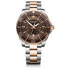 Victorinox 241951 Maverick Two-Tone Brown and Rose-Gold Watch