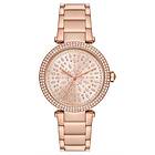 Michael Kors MK7286 Parker Gold-Toned Crystal Set Dial and Watch