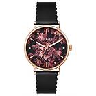 Ted Baker BKPPHF202 Women's Phylipa Bloom Black and Pink Watch