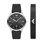 Emporio Armani AR80064SET Men's Gift Set Black Dial Watch