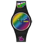 Swatch SO31B101 Flower Power GO WITH THE 'BOW Bioceramic Watch