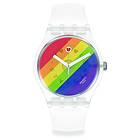 Swatch SO29K701 Pride STRIPE FIERCE Rainbow Dial Watch