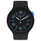 Swatch SO27B118 DEEP CONCRETE Big Bold Black Silicone Watch