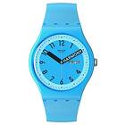 Swatch SO29S702 Proudly Blue Blue Dial Blue Silicone Strap Watch